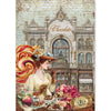 Ciao Bella CHOCOLATE WANDERLUST - A5 Assorted Rice Paper Selection Decoupage 8 sheets #CBRS047