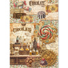 Ciao Bella CHOCOLATE WANDERLUST - A5 Assorted Rice Paper Selection Decoupage 8 sheets #CBRS047