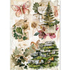 Ciao Bella THE NATURE JOURNAL - A5 Assorted Rice Paper Selection Decoupage 8 sheets #CBRS049
