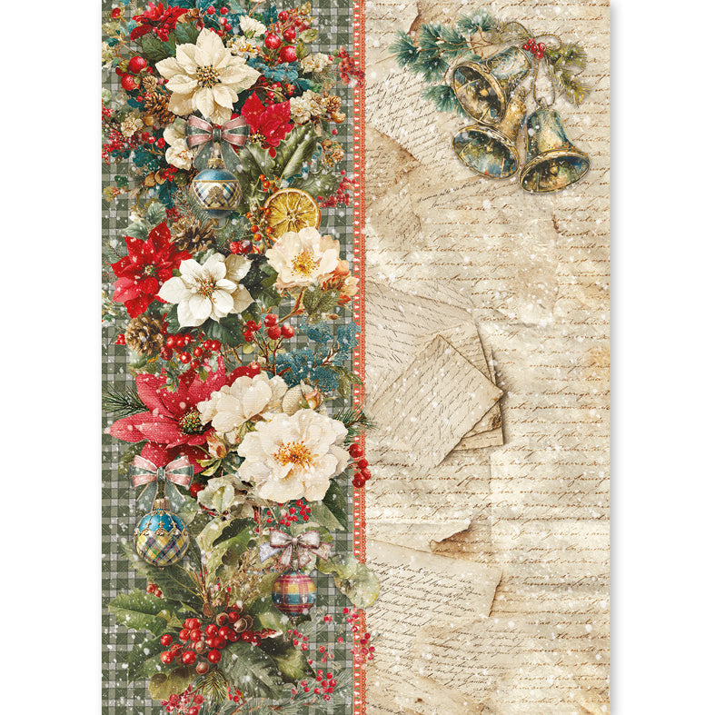 Ciao Bella COZY CHRISTMAS - A5 Assorted Rice Paper Selection Decoupage 8 sheets #CBRS050