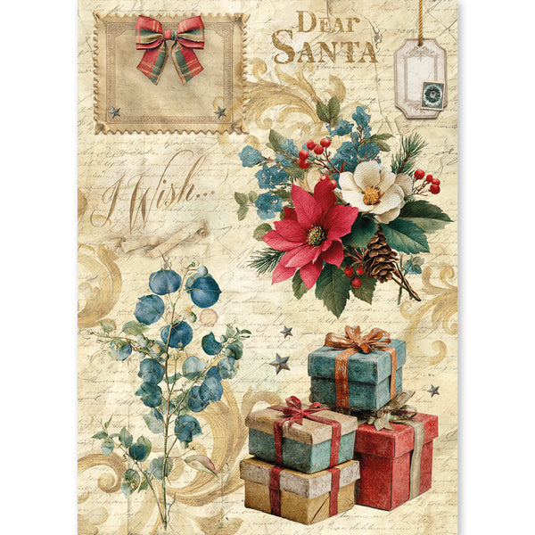 Ciao Bella COZY CHRISTMAS - A5 Assorted Rice Paper Selection Decoupage 8 sheets #CBRS050