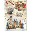 Ciao Bella COZY CHRISTMAS - A5 Assorted Rice Paper Selection Decoupage 8 sheets #CBRS050