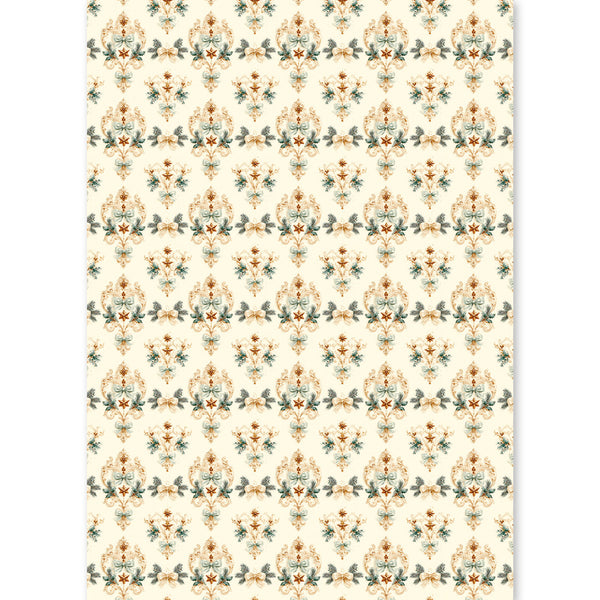 Ciao Bella GOLDEN WINTER - Christmas - A5 Assorted Rice Paper Selection Decoupage 8 sheets #CBRS051