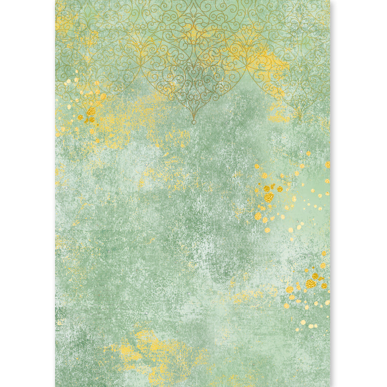 Ciao Bella GOLDEN WINTER - Christmas - A5 Assorted Rice Paper Selection Decoupage 8 sheets #CBRS051