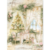 Ciao Bella GOLDEN WINTER - Christmas - A5 Assorted Rice Paper Selection Decoupage 8 sheets #CBRS051