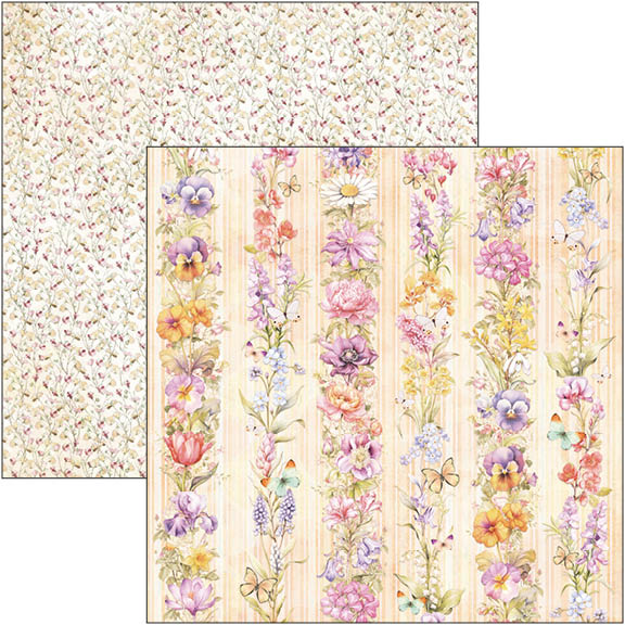 Ciao Bella FLOWER SHOP 12x12 Paper 8 Sheets #CBT077