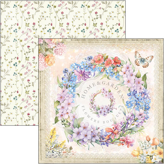 Ciao Bella FLOWER SHOP 12x12 Paper 8 Sheets #CBT077