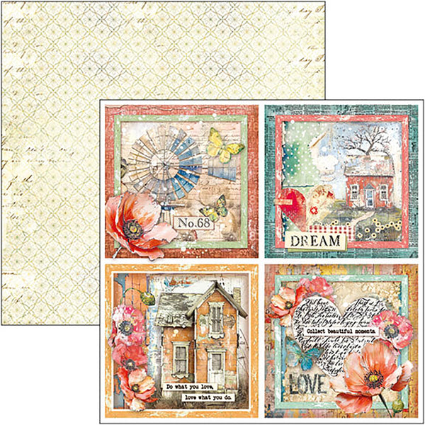 Ciao Bella MAJESTIC DREAM Patterns Pad 12x12 Paper 8 Sheets #CBT084