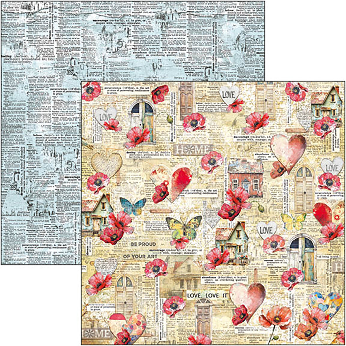 Ciao Bella MAJESTIC DREAM Patterns Pad 12x12 Paper 8 Sheets #CBT084