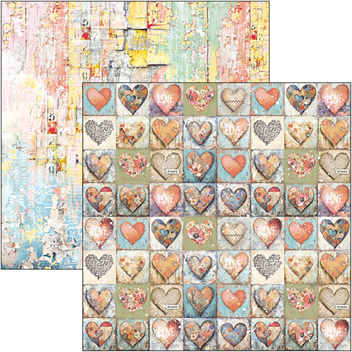 Ciao Bella MAJESTIC DREAM Patterns Pad 12x12 Paper 8 Sheets #CBT084
