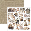 Ciao Bella FOREST TALES Winter Christmas Patterns Pad 12x12 Paper 8 Sheets #CBT090