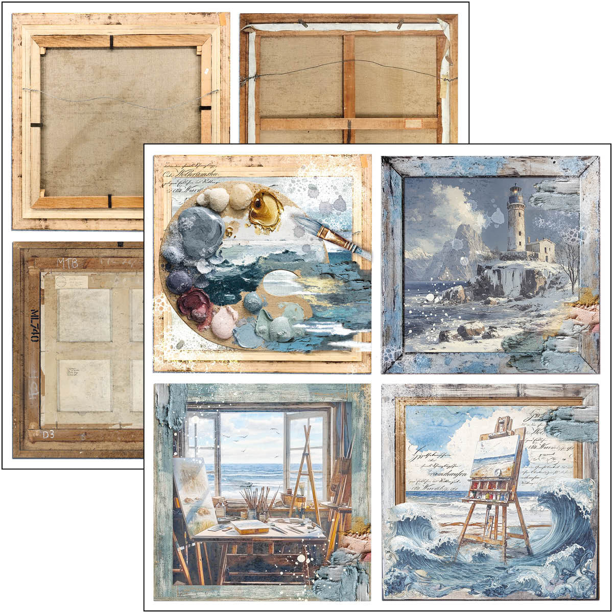 Ciao Bella AN ARTIST JOURNEY 12x12 Paper 8 Sheets #CBT092