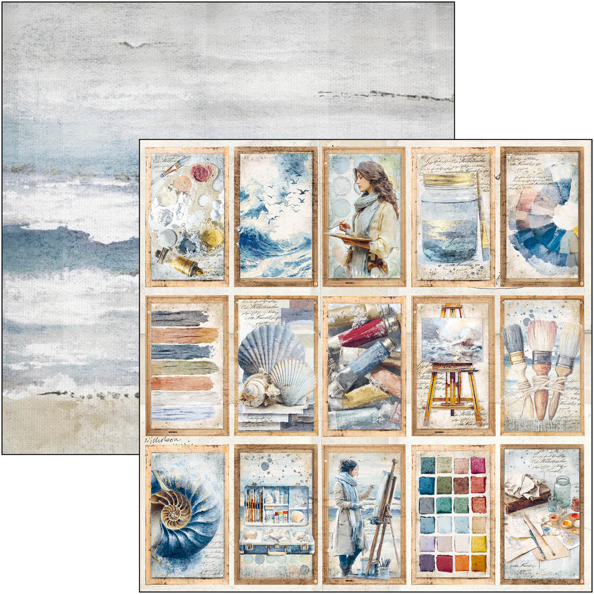 Ciao Bella AN ARTIST JOURNEY 12x12 Paper 8 Sheets #CBT092