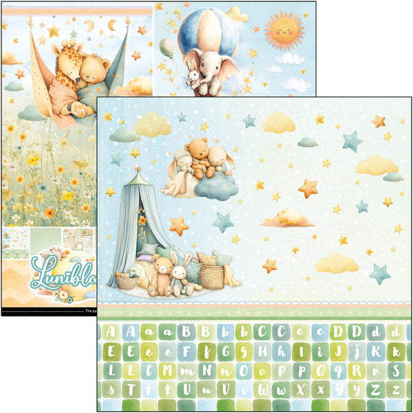 Ciao Bella LUNIBLOOM Patterns 12x12 Paper Pad 8 Sheets #CBT093