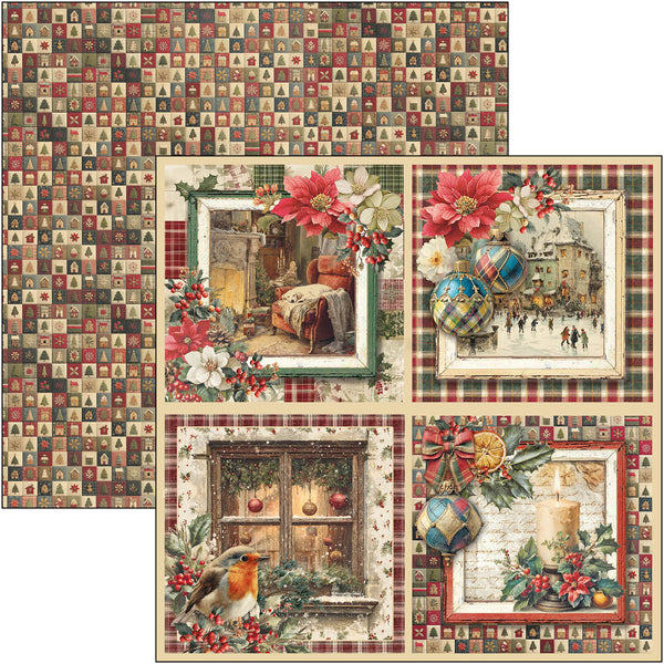 Ciao Bella MERRY and BRIGHT Christmas 12x12 Paper 8 Sheets #CBT098
