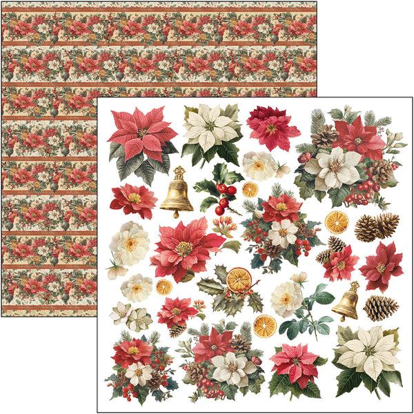 Ciao Bella MERRY and BRIGHT Christmas 12x12 Paper 8 Sheets #CBT098