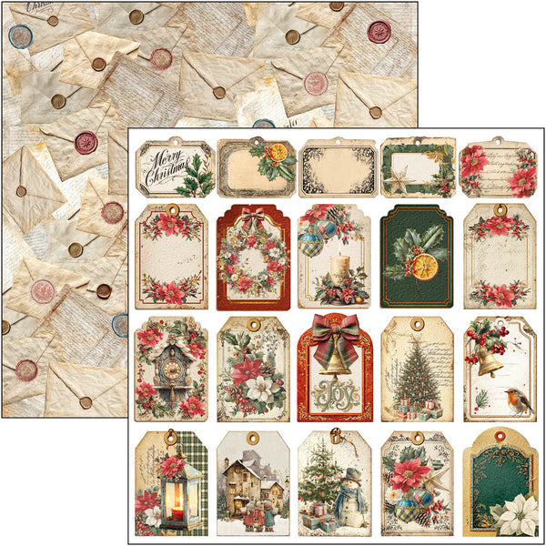Ciao Bella MERRY and BRIGHT Christmas 12x12 Paper 8 Sheets #CBT098