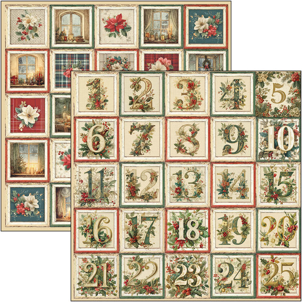 Ciao Bella MERRY and BRIGHT Christmas 12x12 Paper 8 Sheets #CBT098