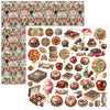 Ciao Bella CHOCOLATE WANDERLUST 12x12 Paper 8 Sheets #CBT100