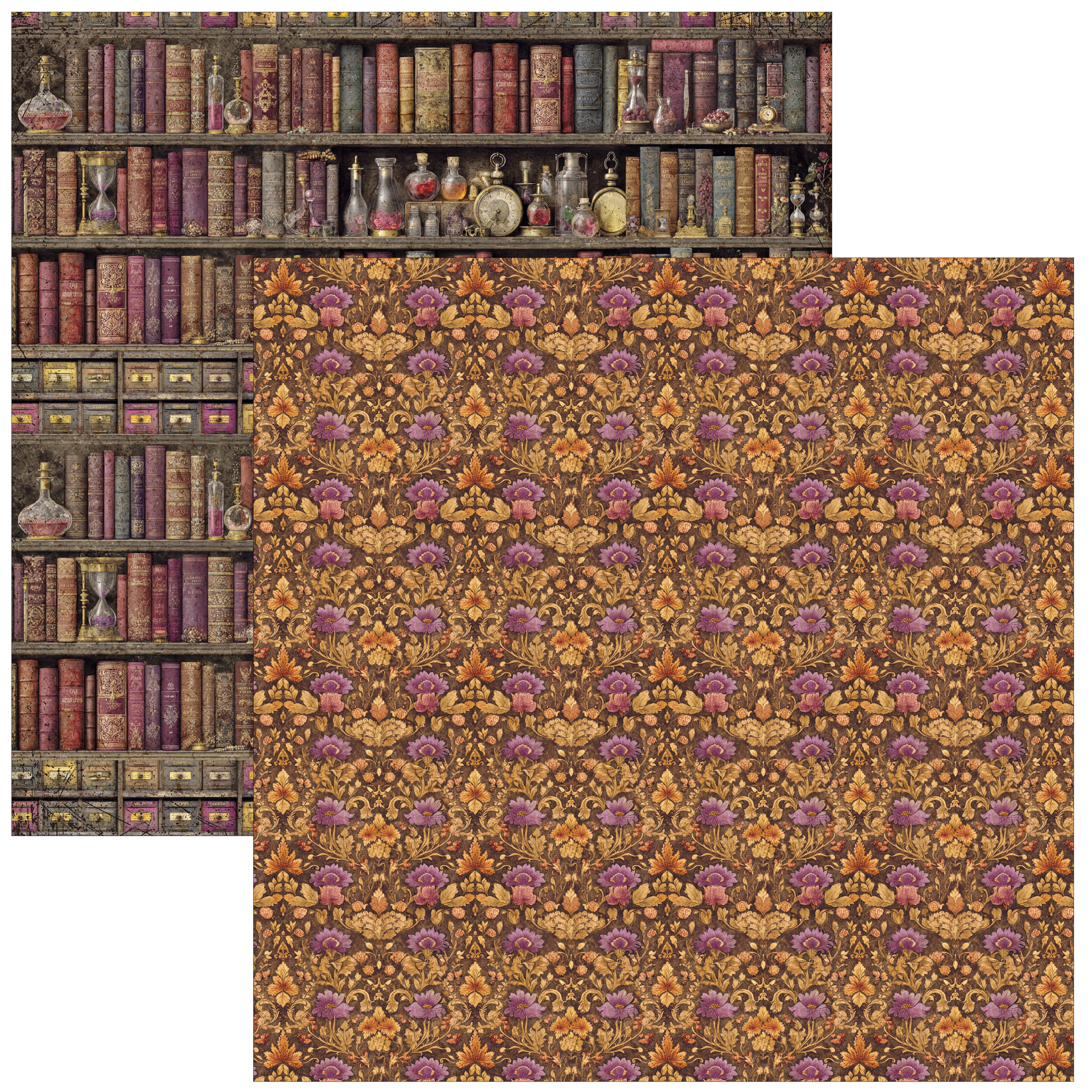 Ciao Bella CHOCOLATE WANDERLUST 12x12 Paper 8 Sheets #CBT100