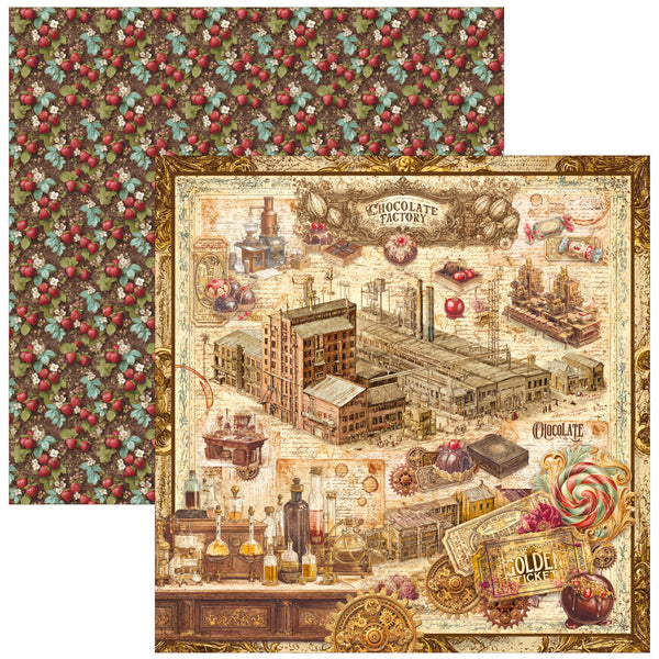 Ciao Bella CHOCOLATE WANDERLUST 12x12 Paper 8 Sheets #CBT100