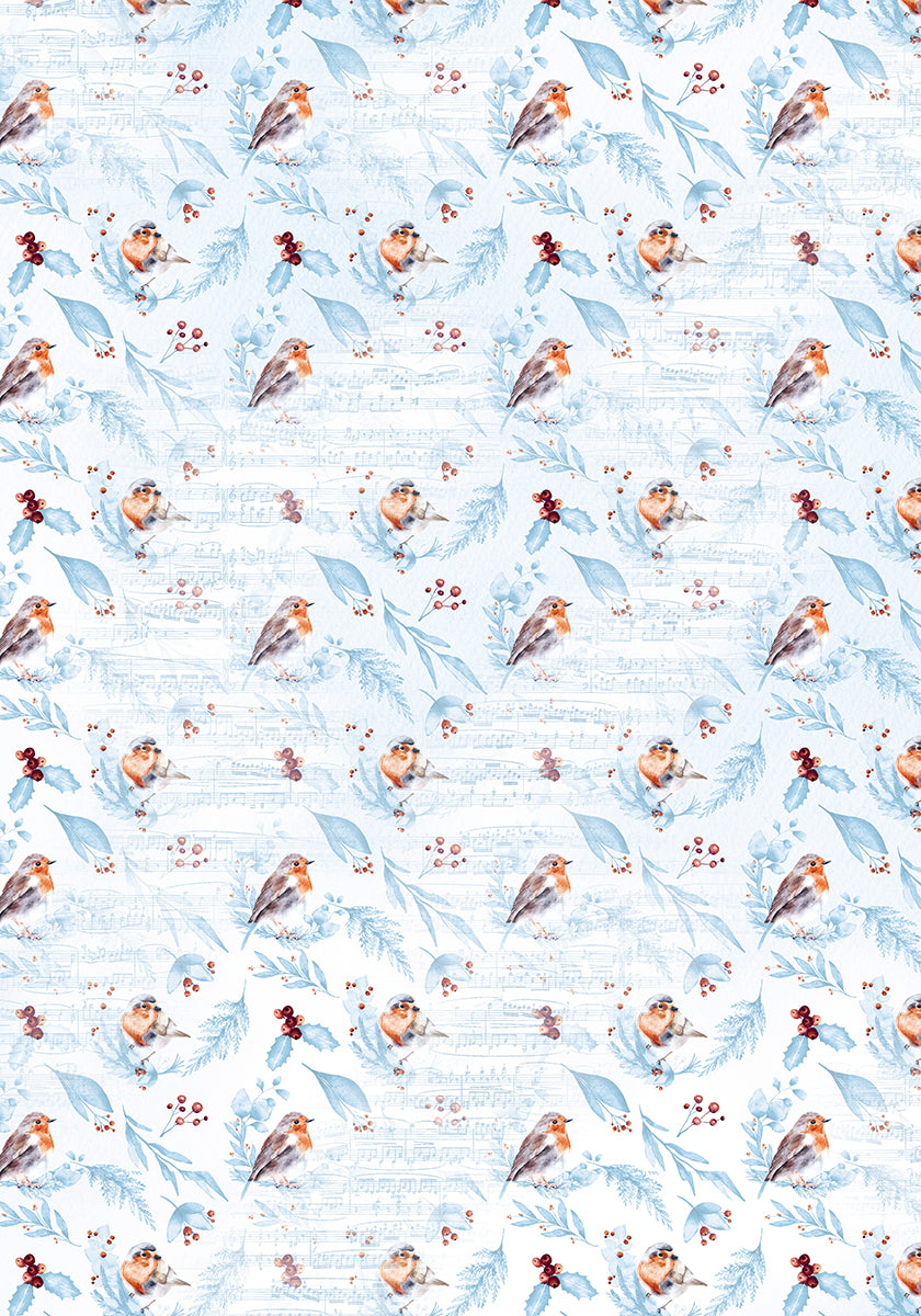 Ciao Bella WINTER JOURNEY A4 Vellum Paper 6 sheets #CBV007