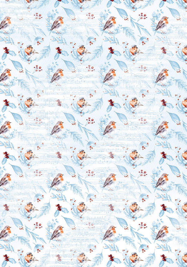 Ciao Bella WINTER JOURNEY A4 Vellum Paper 6 sheets #CBV007