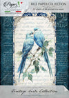 Paper Designs VINTAGE BIRDS Collection A4 Rice Paper for Decoupage 10 Sheets #RPC_001