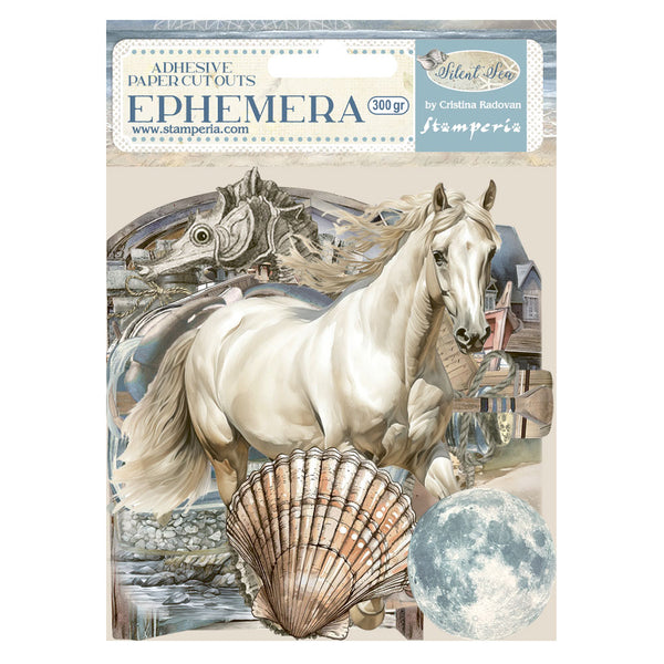 Stamperia SILENT SEA Adhesive Paper Cut Outs EPHEMERA #DFLCT63