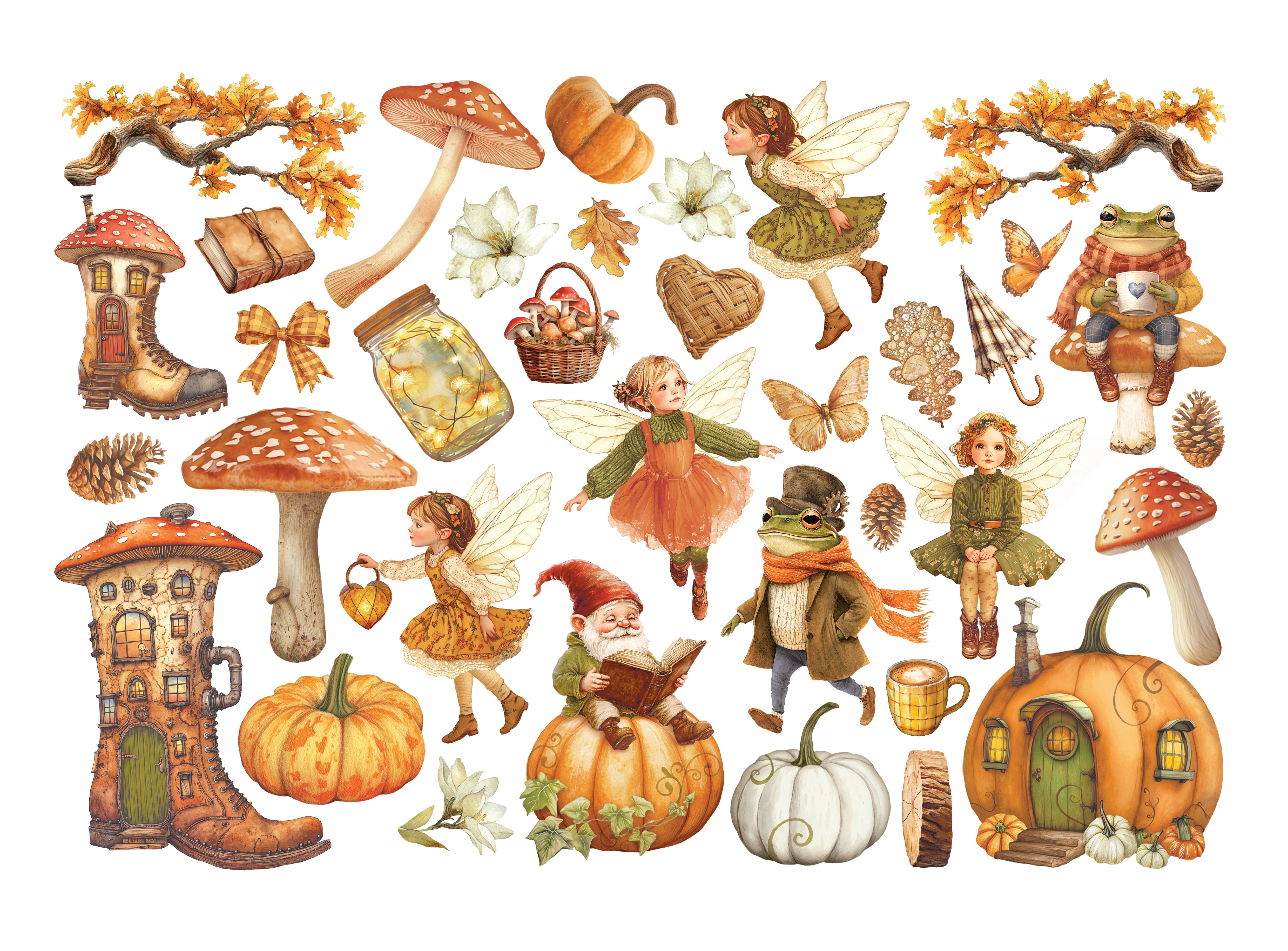 Stamperia WHISPERING WOODS Adhesive Paper Cut Outs Ephemera - #DFLCT68