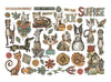 Collection of colorful animal illustrations with text on a white background