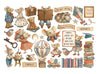 Stamperia FAMILY Adhesive Paper Cut Outs Ephemera - #DFLCT72