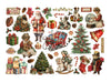 Stamperia CLASSIC CHRISTMAS Adhesive Paper Cut Outs EPHEMERA #DFLCT85