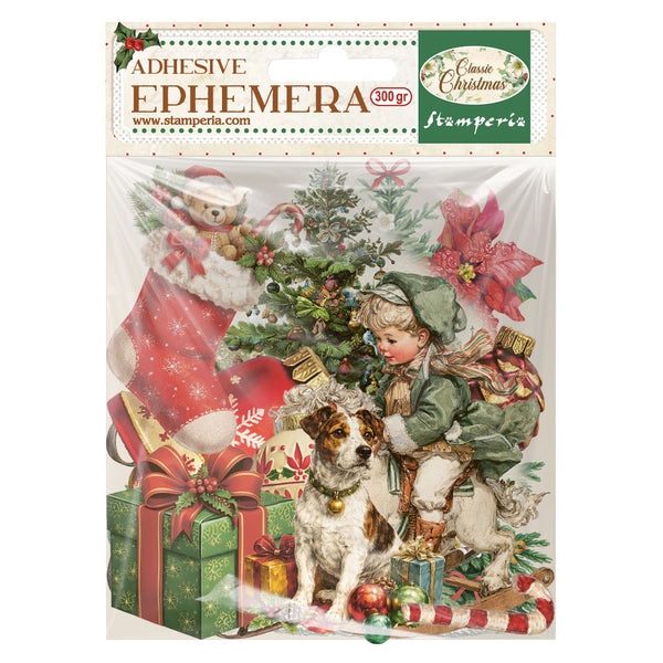 Stamperia CLASSIC CHRISTMAS Adhesive Paper Cut Outs EPHEMERA #DFLCT85