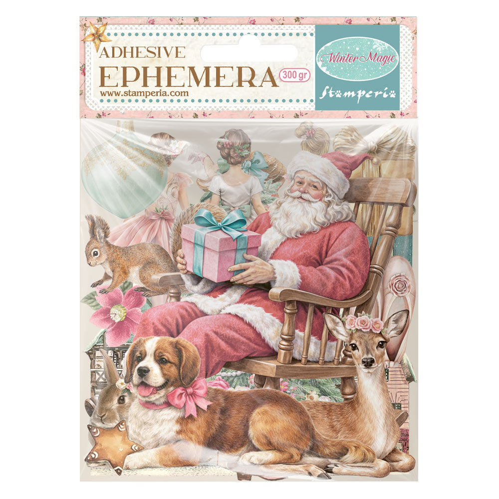 Stamperia WINTER MAGIC Adhesive Paper Cut Outs EPHEMERA #DFLCT86