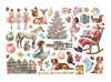 Stamperia WINTER MAGIC Adhesive Paper Cut Outs EPHEMERA #DFLCT86