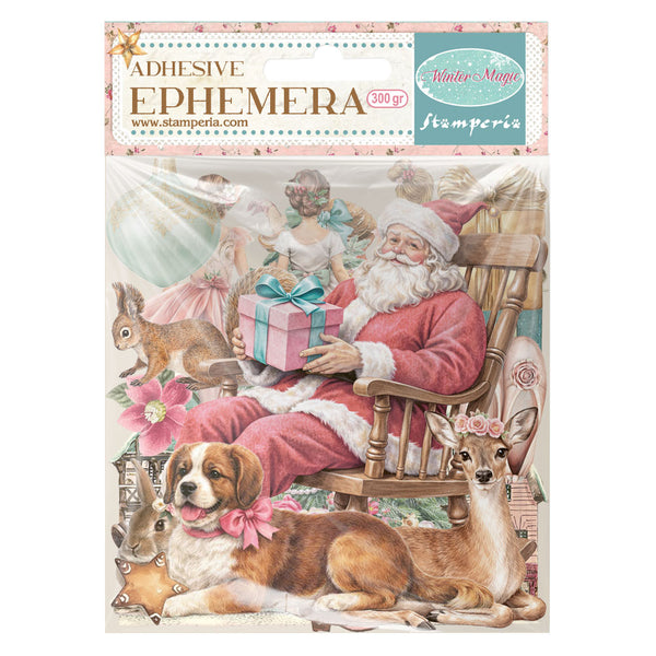 Stamperia WINTER MAGIC Adhesive Paper Cut Outs EPHEMERA #DFLCT86