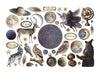 Stamperia COSMOS - Adhesive Paper Cut Outs EPHEMERA #DFLCT90 - NEW