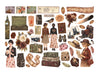 Stamperia OUR WAY Adhesive Paper Cut Outs EPHEMERA #DFLCT91