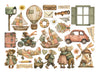 Stamperia COZY FAMILY Adhesive Paper Cut Outs EPHEMERA #DFLCT93
