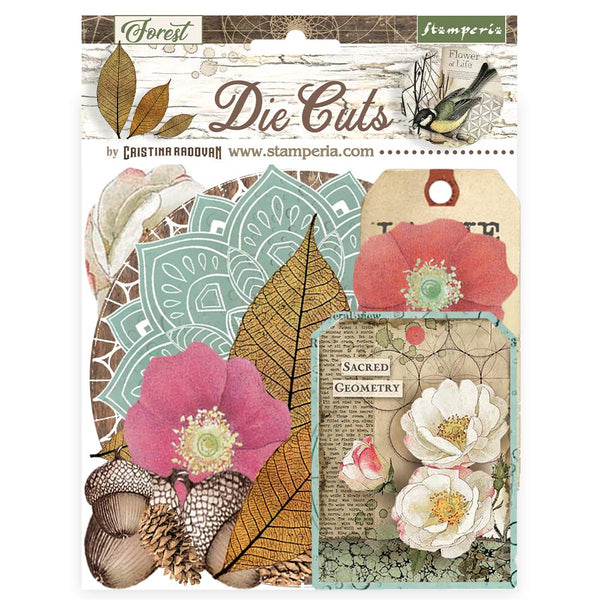 Stamperia FOREST Die Cuts Chipboard Shapes #DFLDC105