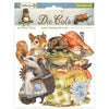 PRE-ORDER Stamperia HIDDEN GROVE Die Cuts Chipboard Shapes #DFLDC113