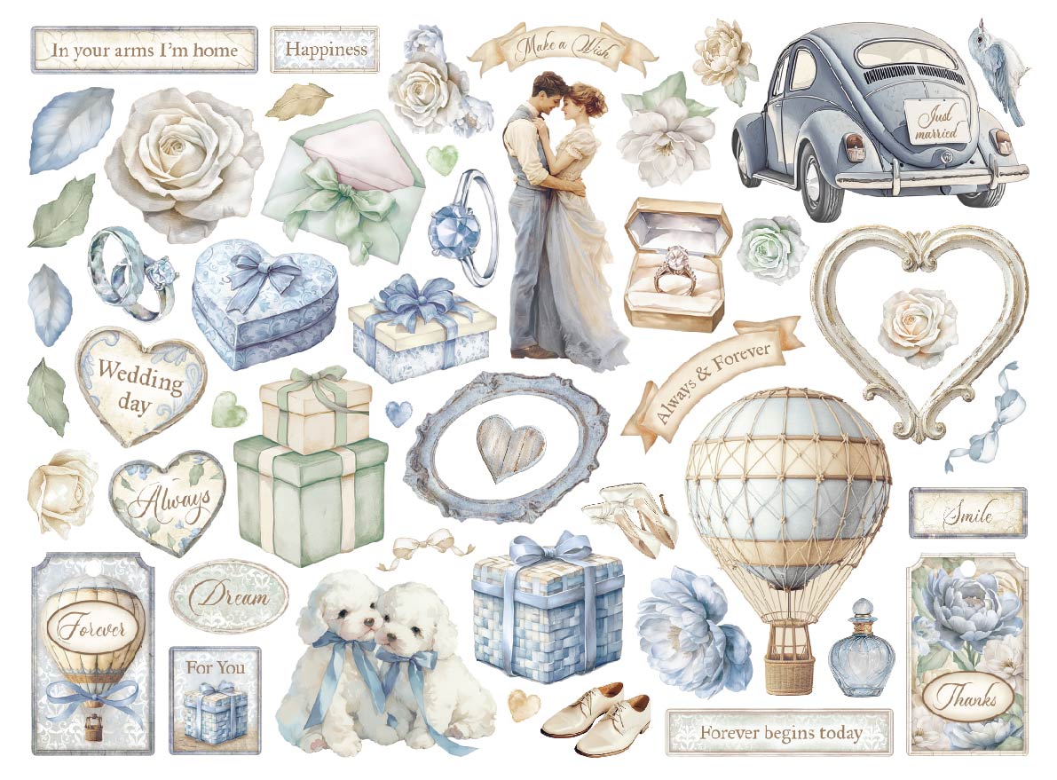 Stamperia TIMELESS Die Cuts Chipboard Shapes #DFLDC116