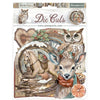 Stamperia die cuts with nature-themed design featuring animals and decorative elements.