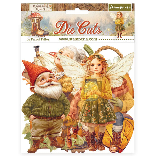 Stamperia WHISPERING WOODS Die Cuts Chipboard Shapes #DFLDC120