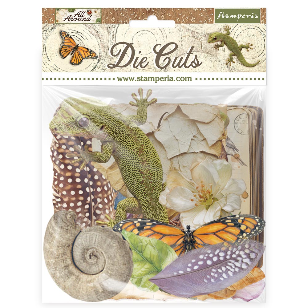 PRE-ORDER / RE-ORDER Stamperia ALL AROUND Die Cuts Chipboard Shapes #DFLDC133