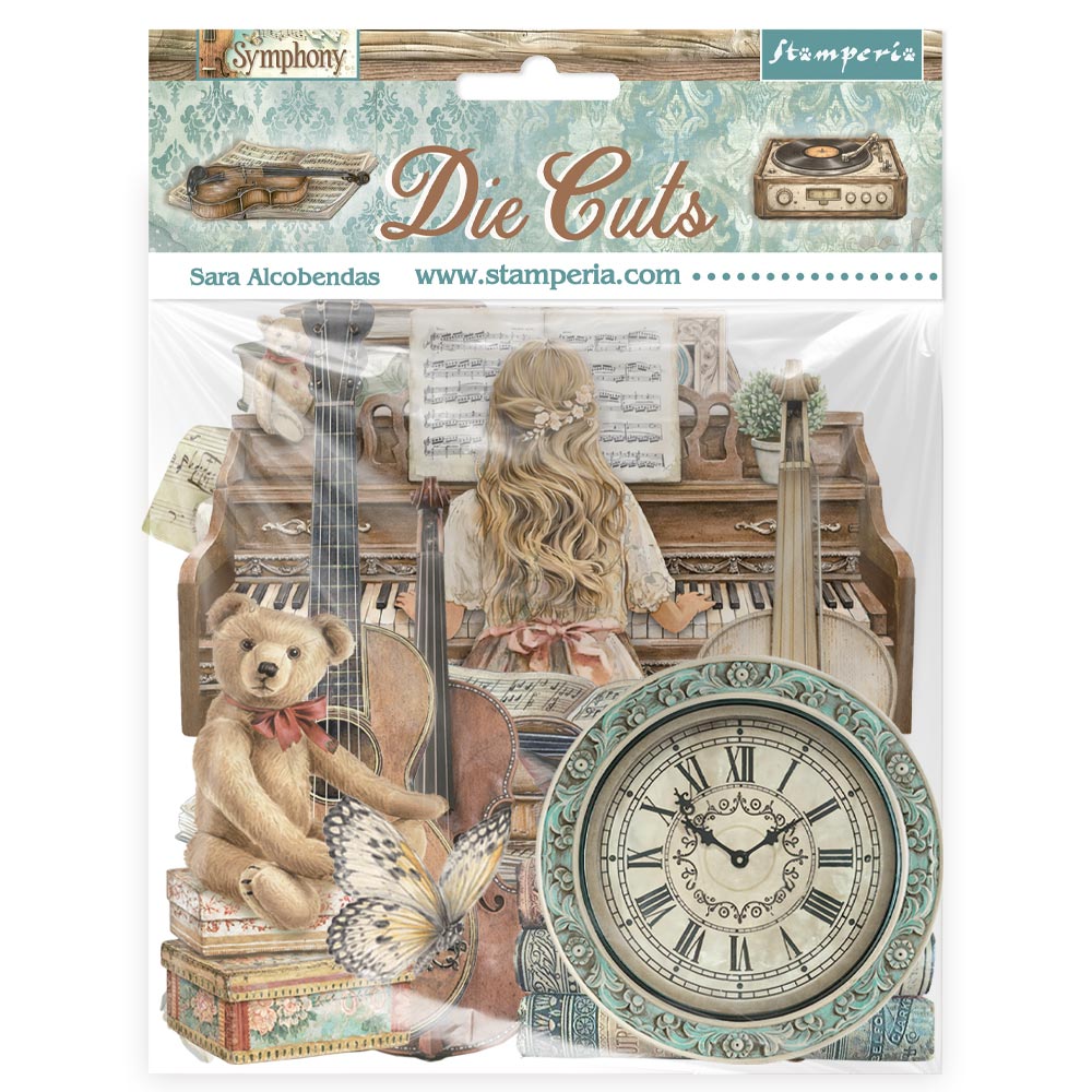 Stamperia SYMPHONY Die Cuts Chipboard Shapes #DFLDC136