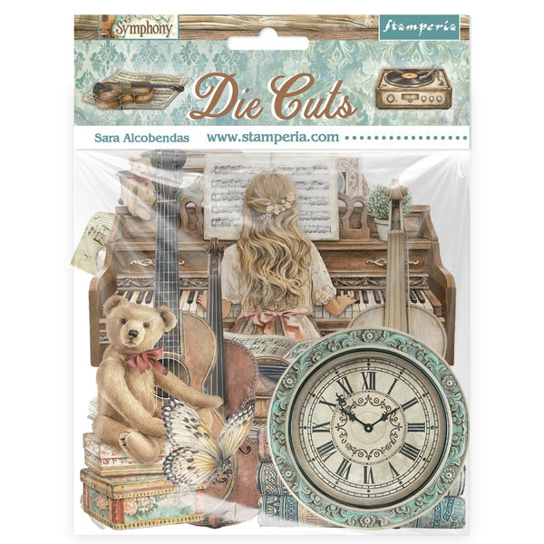 Stamperia SYMPHONY Die Cuts Chipboard Shapes #DFLDC136