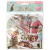 Stamperia WINTER MAGIC PINK CHRISTMAS Die Cuts Chipboard Shapes #DFLDC138