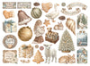 Stamperia WHITE CHRISTMAS Die Cuts Chipboard Shapes #DFLDC141